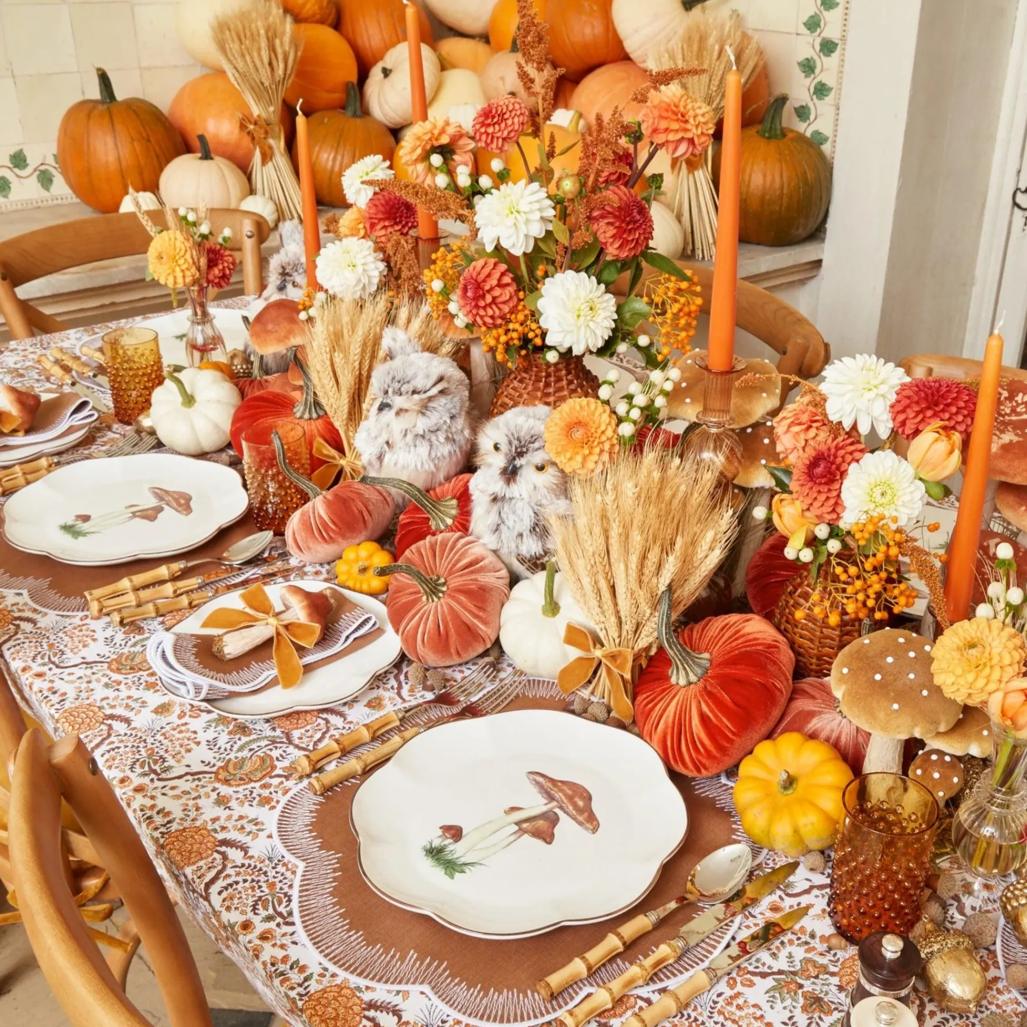 Burnt Orange Candles (Set Of 8)|Mrs. Alice New