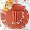Burnt Orange Placemats (Set Of 4)|Mrs. Alice Clearance