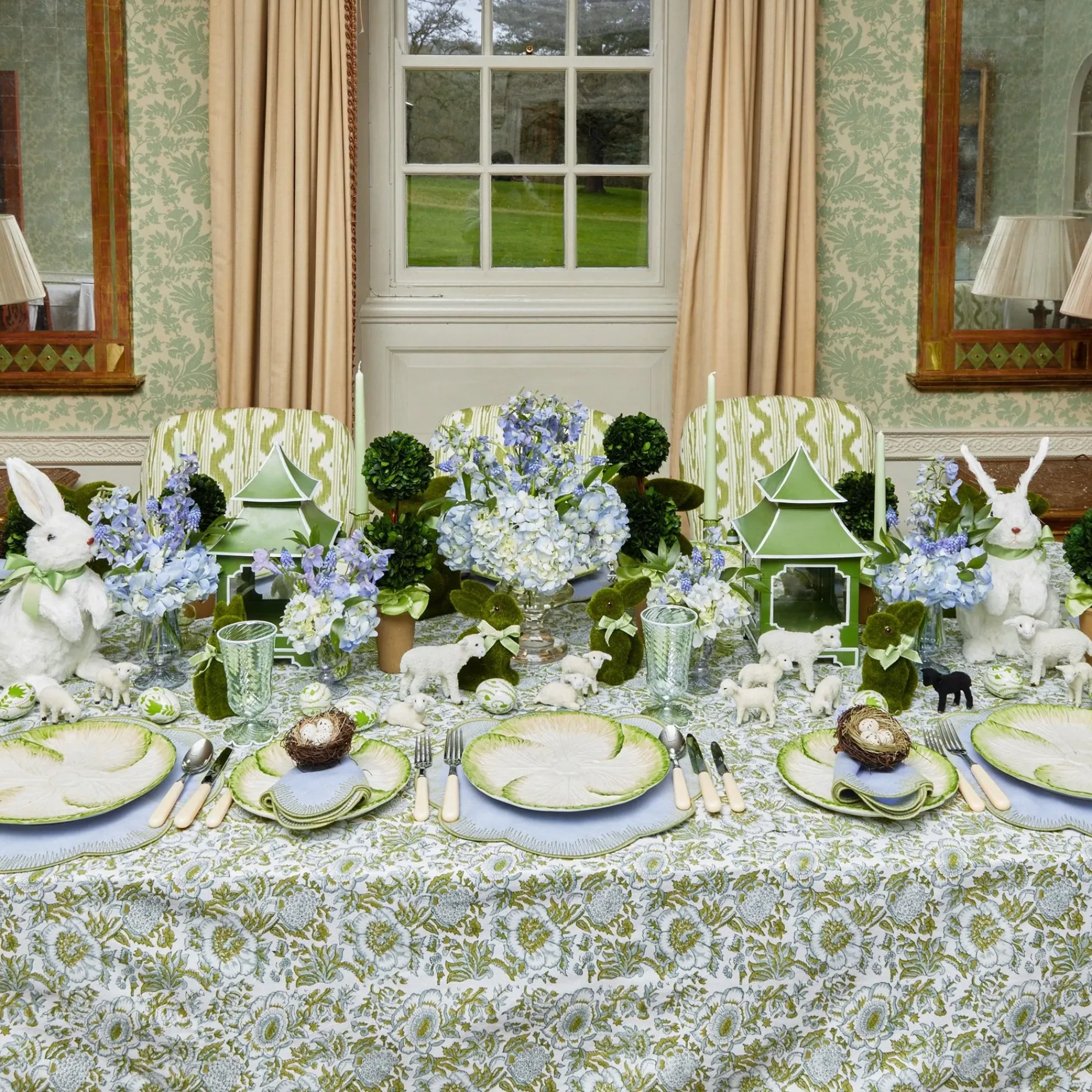 Capri Lettuce Dinner & Starter Plate (Set Of 8)|Mrs. Alice Best