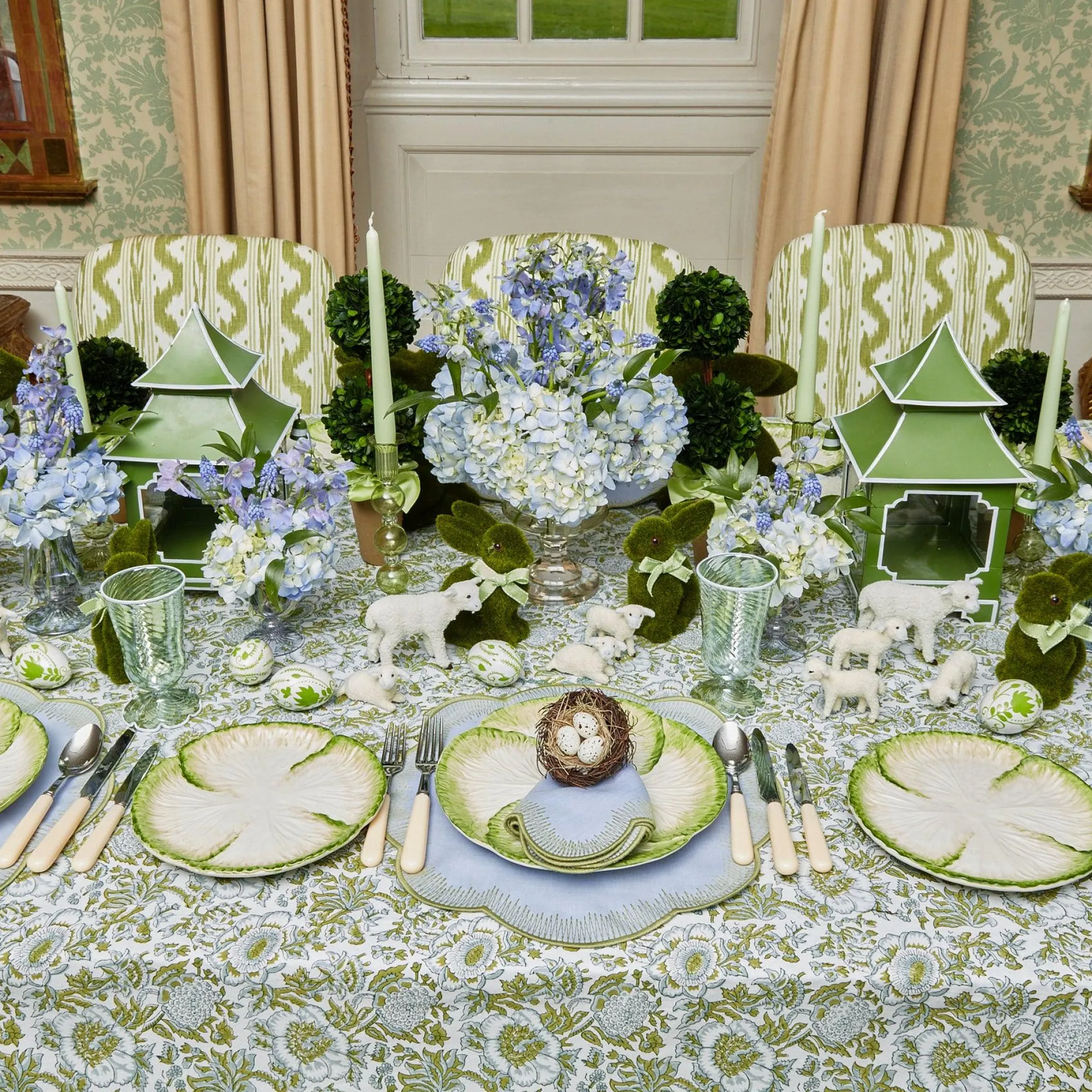 Capri Lettuce Dinner & Starter Plate (Set Of 8)|Mrs. Alice Best