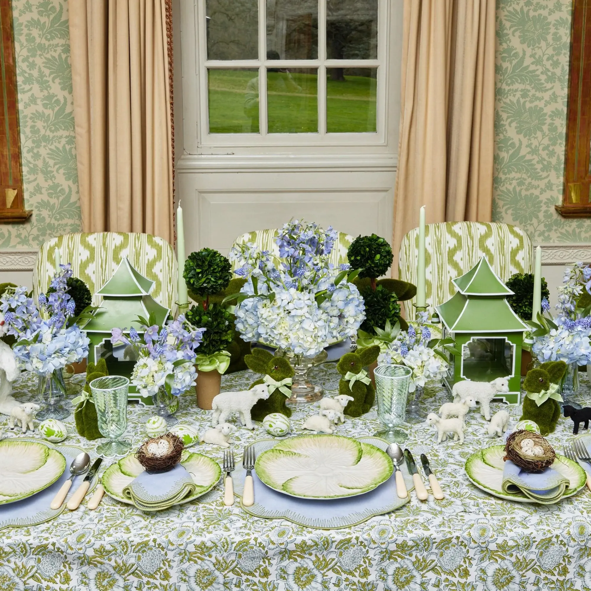 Capri Lettuce Dinner & Starter Plate (Set Of 8)|Mrs. Alice Best