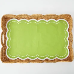 Cecily Green Tray Liner|Mrs. Alice Outlet