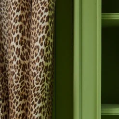 Chestnut Brown Leopard Fabric|Mrs. Alice Best