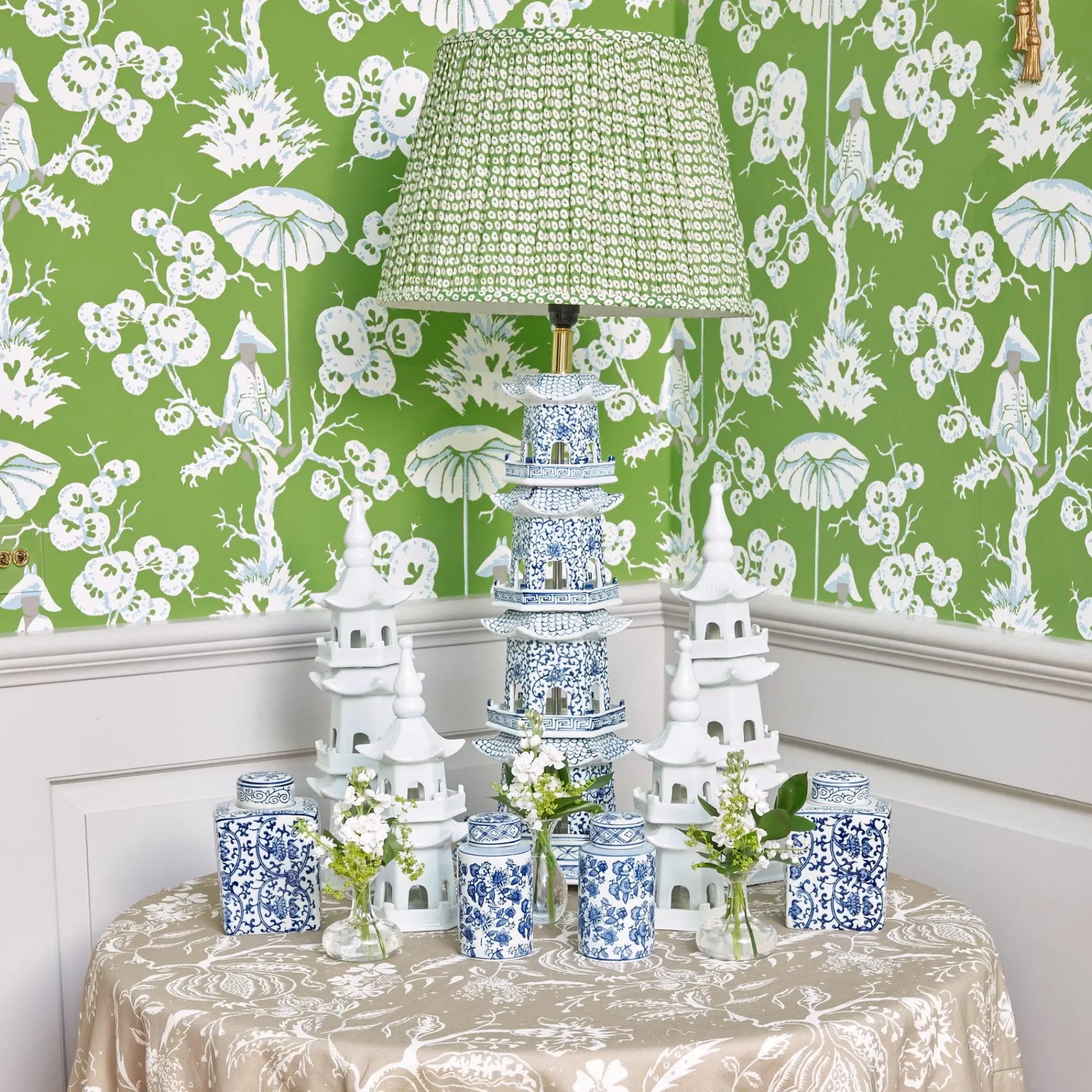 Chinoiserie Pagoda Lamp|Mrs. Alice Sale
