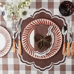 Chocolate Gingham Tablecloth|Mrs. Alice Online