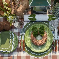 Chocolate Gingham Tablecloth|Mrs. Alice Online