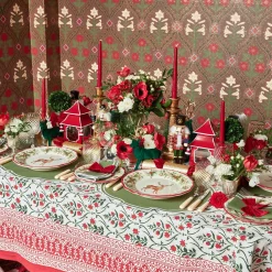 Christmas Garland Tablecloth|Mrs. Alice Clearance