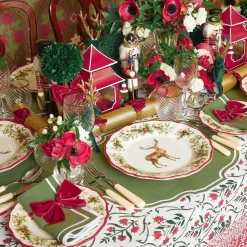 Christmas Garland Tablecloth|Mrs. Alice Clearance