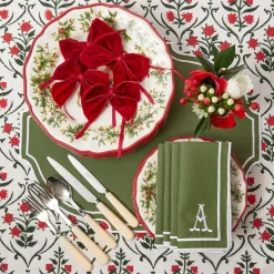 Christmas Garland Tablecloth|Mrs. Alice Clearance