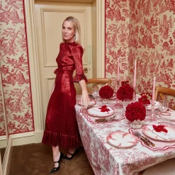 Claudette Toile Tablecloth|Mrs. Alice Outlet