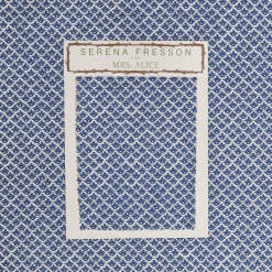 Cobalt Blue Lotus Flower Fabric|Mrs. Alice Hot