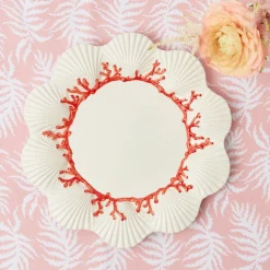 Coral Dinner Plate|Mrs. Alice Hot