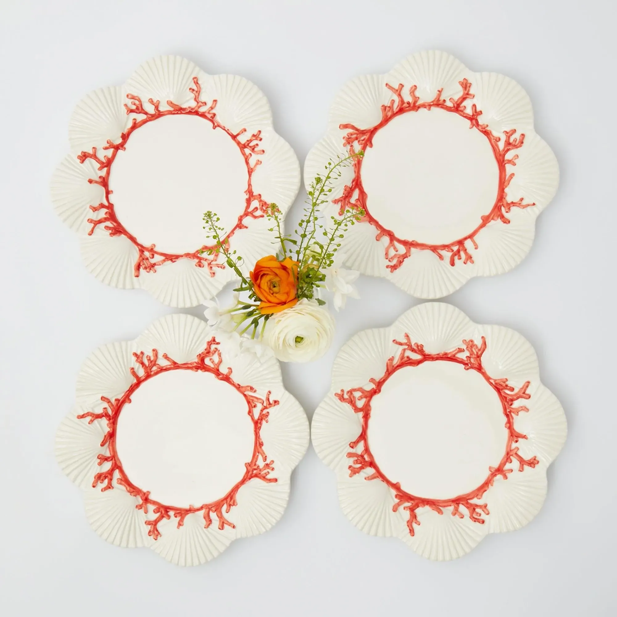 Coral Starter Plates (Set Of 4)|Mrs. Alice Hot
