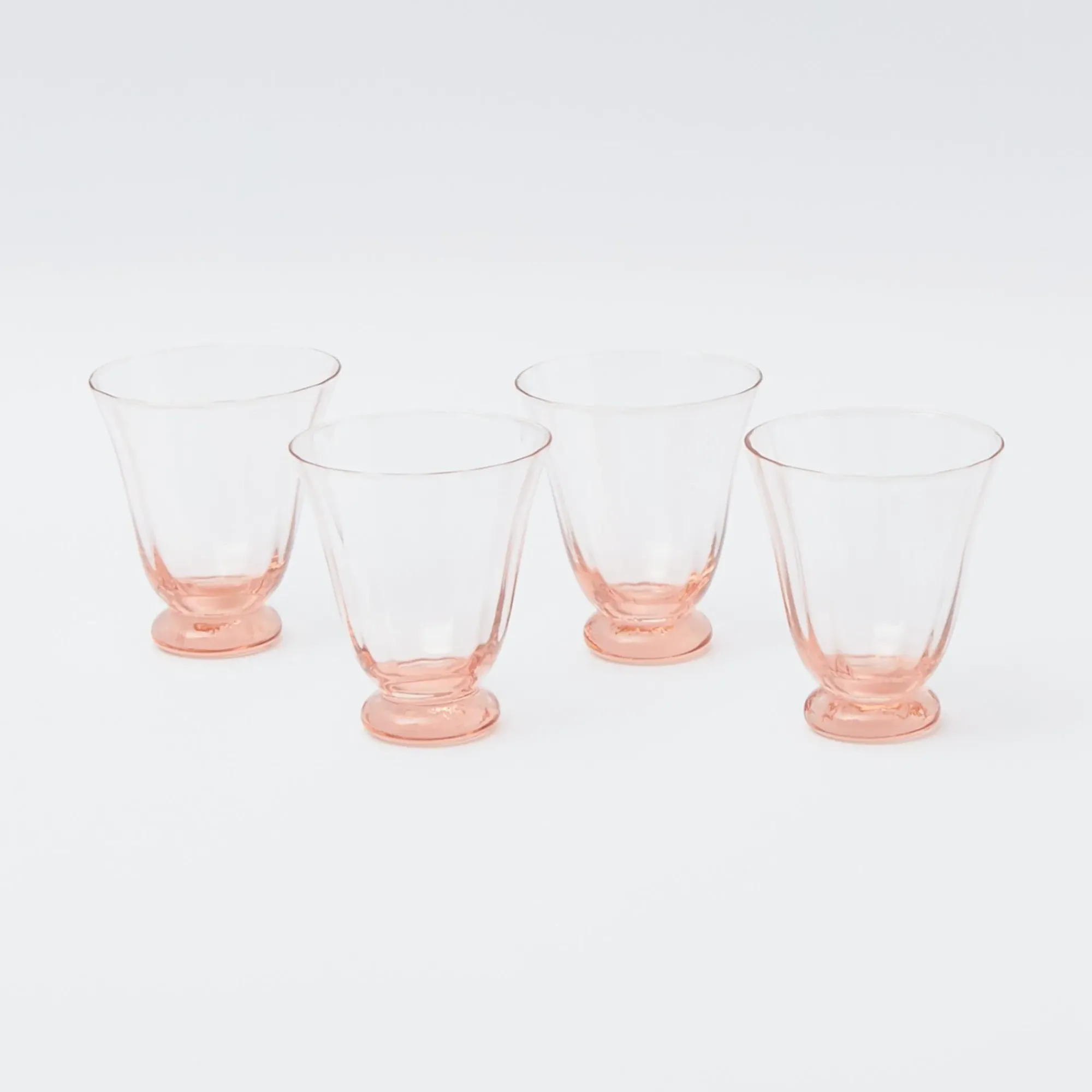 Coral Tulip Water Glass (Set Of 4)|Mrs. Alice Hot