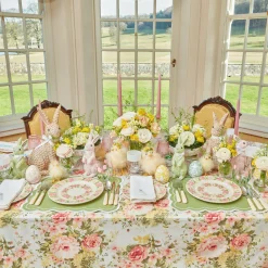 Dahlia Garland Dinner & Starter Plates (Set Of 8)|Mrs. Alice Clearance