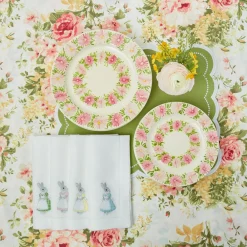 Dahlia Garland Dinner & Starter Plates (Set Of 8)|Mrs. Alice Clearance