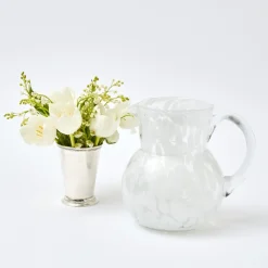 Dappled White Glasses & Jug Set|Mrs. Alice