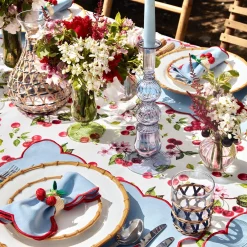 Delphine Blue Candle Holders (Pair)|Mrs. Alice Discount