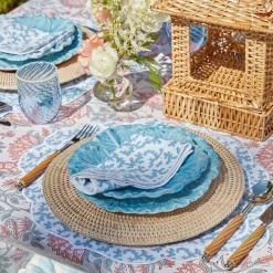 Edie Blue Coral Napkins (Set Of 4)|Mrs. Alice Outlet