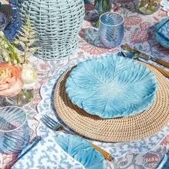 Edie Blue Coral Placemats (Set Of 4)|Mrs. Alice Sale