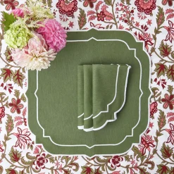 Edie Moss Green Napkins (Set Of 4)|Mrs. Alice