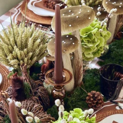 Elise Small Amber Candle Holder (Pair)|Mrs. Alice Sale