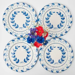 Elizabeth Garland Dinner Plates (Set Of 4)|Mrs. Alice Online