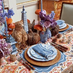 Elodie Blue Candle Holders (Pair)|Mrs. Alice