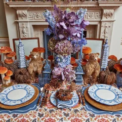 Elodie Blue Candle Holders (Pair)|Mrs. Alice