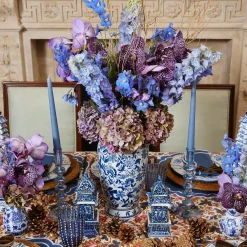 Elodie Blue Candle Holder Set|Mrs. Alice Best