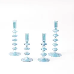Elodie Blue Candle Holder Set|Mrs. Alice Best