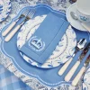 Eloise Blue Placemats & Coronation Napkins (Set Of 4)|Mrs. Alice Online