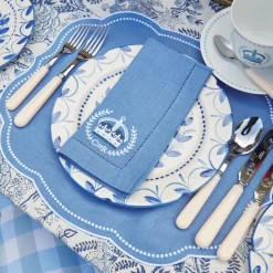 Eloise Blue Placemats & Coronation Napkins (Set Of 4)|Mrs. Alice Online