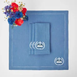 Eloise Blue Placemats & Coronation Napkins (Set Of 4)|Mrs. Alice Online
