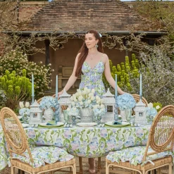 Eloise Green And Blue Napkins (Set Of 4)|Mrs. Alice Clearance