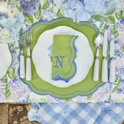 Eloise Green And Blue Placemats & Napkins (Set Of 4)|Mrs. Alice