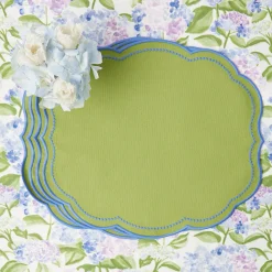 Eloise Green And Blue Placemats (Set Of 4)|Mrs. Alice Discount