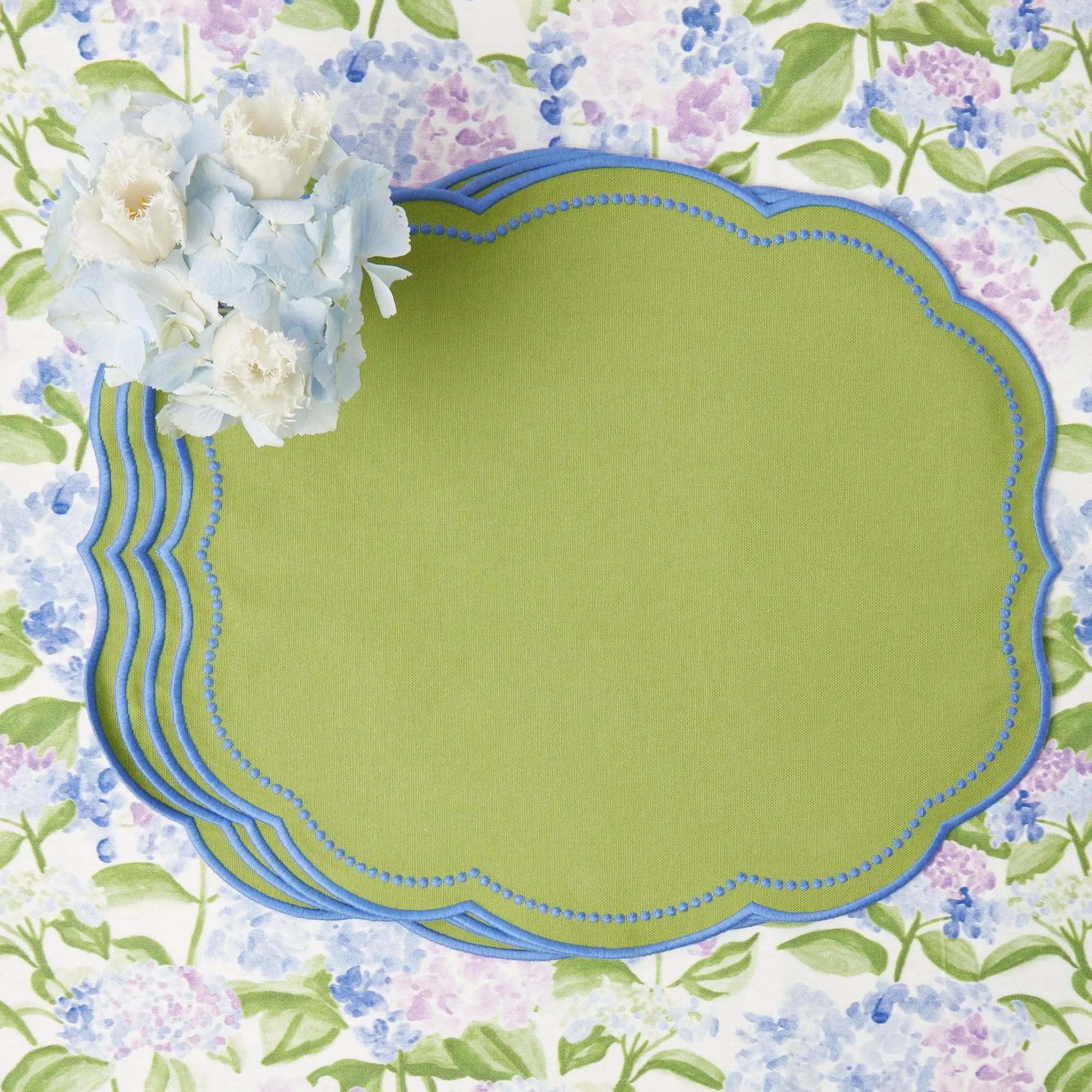 Eloise Green And Blue Placemats (Set Of 4)|Mrs. Alice Discount