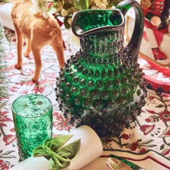 Emerald Green Hobnail Jug|Mrs. Alice