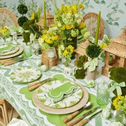 Emerald Hobnail Glasses (Set Of 6)|Mrs. Alice Discount