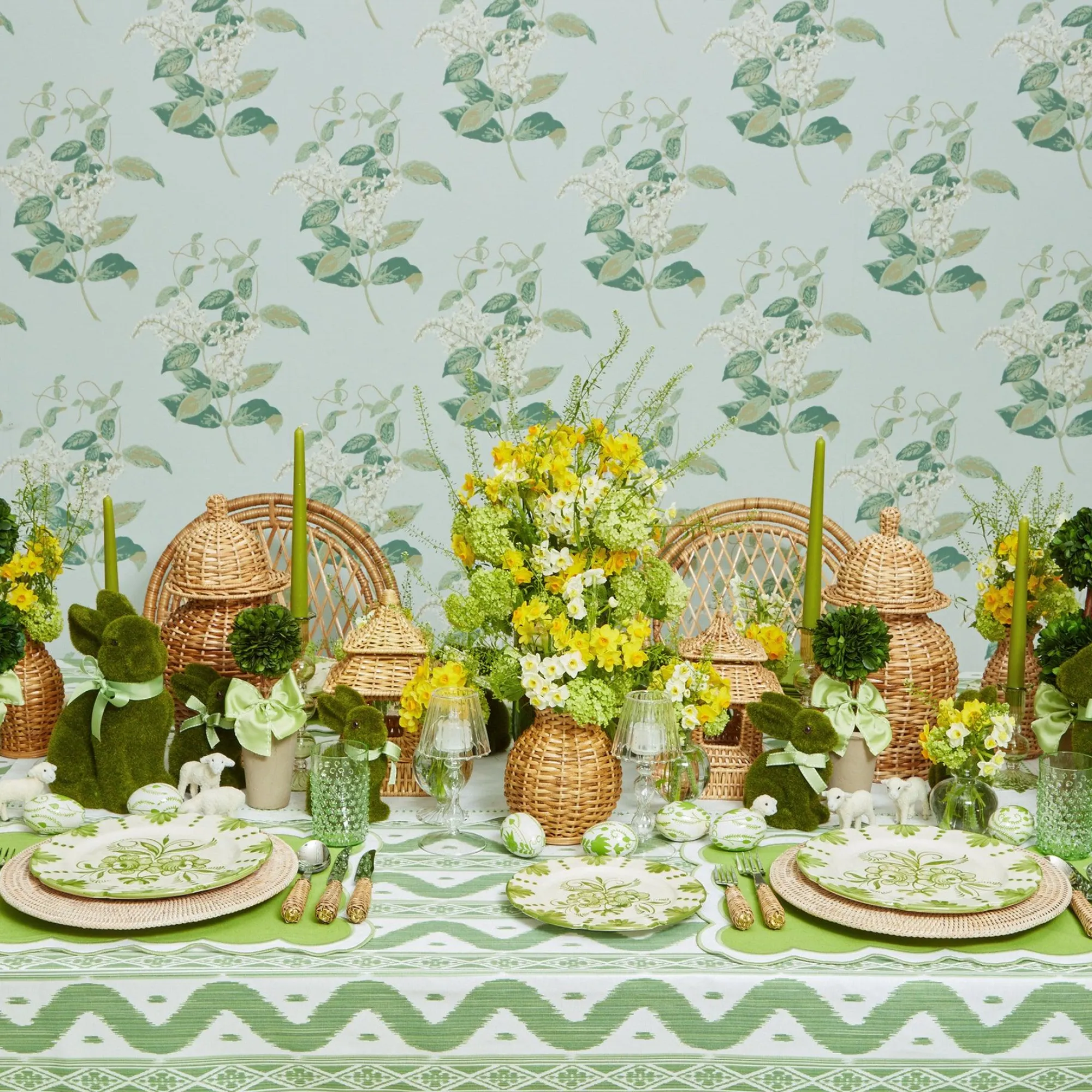 Emerald Hobnail Glasses (Set Of 6)|Mrs. Alice Discount