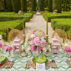 Emerald Hobnail Jug With Rose Handle & Glasses (Set Of 6)|Mrs. Alice Sale