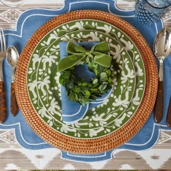 Eve Blue Linen Napkins (Set Of 4)|Mrs. Alice Best