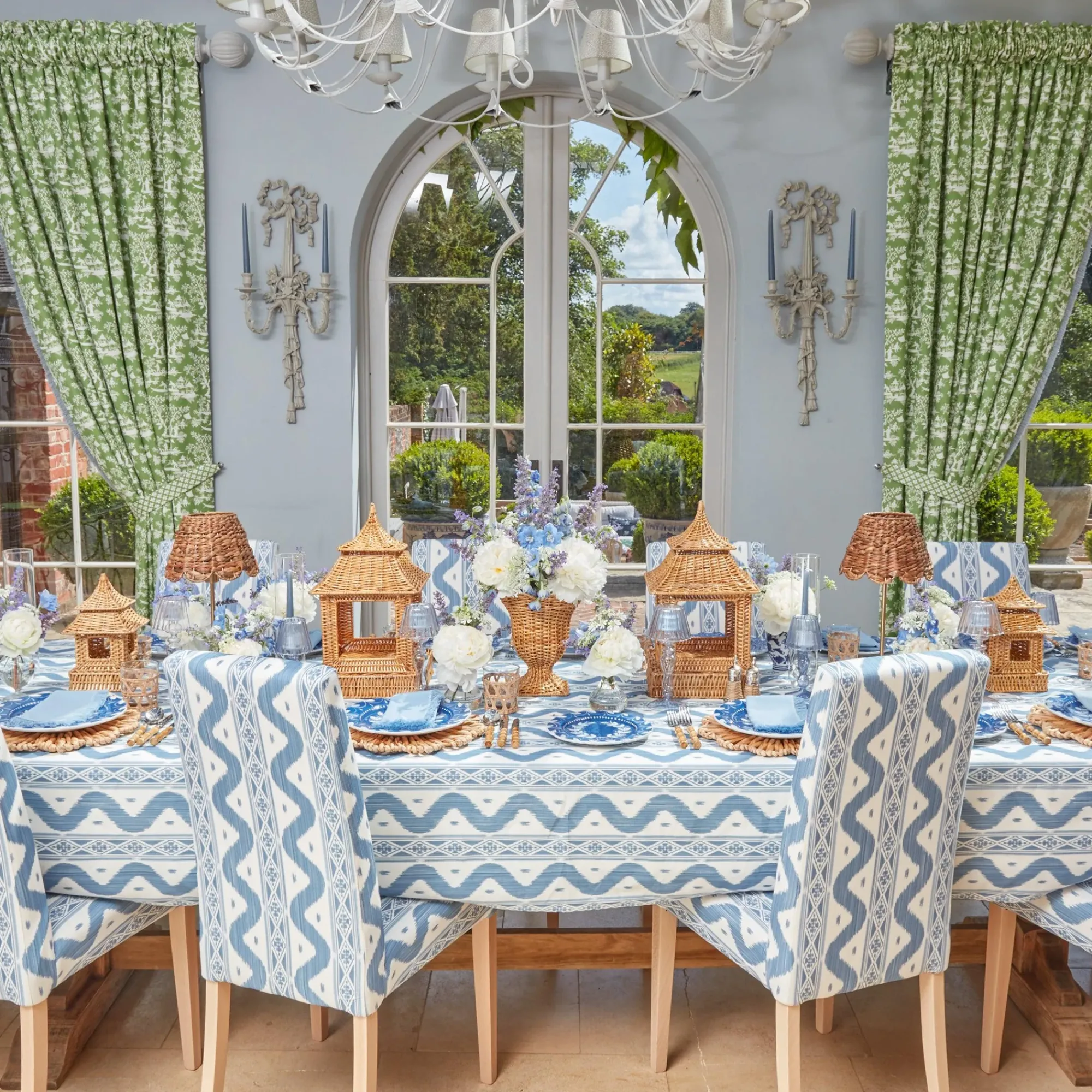 Extra Large Natural Rattan Pagoda Lantern|Mrs. Alice Sale