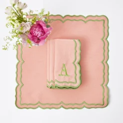 Fleur Pink Napkins (Set Of 4)|Mrs. Alice Outlet