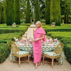 Fleur Pink Placemats & Napkins (Set Of 4)|Mrs. Alice Clearance