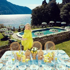 Fleur Turquoise Napkins (Set Of 4)|Mrs. Alice Discount