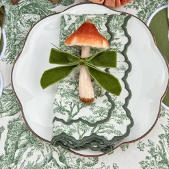 Forest Green Velvet Mini Bows (Set Of 4)|Mrs. Alice Best