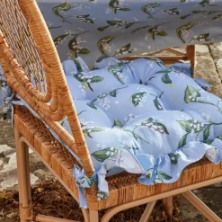 Frilled Lily Of The Valley Seat Pad Cushion (Set Of 4)|Mrs. Alice Hot