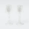 Glass Lantern Tea Light Holder (Pair) - 18Cm|Mrs. Alice Outlet